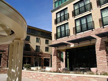St Julien, Hotel, Spa, Boulder, Colorado, restaurant, exterior view 2