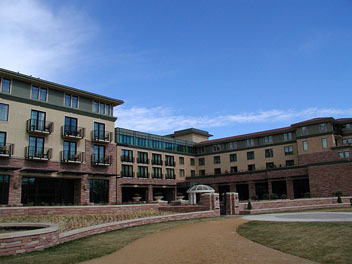 St Julien, Hotel, Spa, Boulder, Colorado, restaurant, exterior view 1